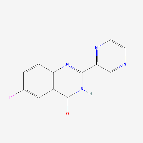 6-iodo-2-pyrazin-2-yl-1H-quinazolin-4-one (CAS: 1313911-27-1) - Chemical Structure and Molecular Formula 