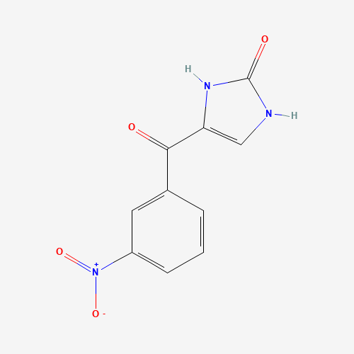 4-(3-nitrobenzoyl)-1,3-dihydroimidazol-2-one (CAS: 21472-30-0) - Chemical Structure and Molecular Formula 