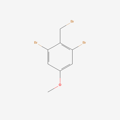 1,3-dibromo-2-(bromomethyl)-5-methoxybenzene (CAS: 130445-13-5) - Chemical Structure and Molecular Formula 