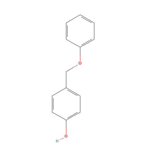 4-(phenoxymethyl)phenol (CAS: 55846-07-6) - Chemical Structure and Molecular Formula 