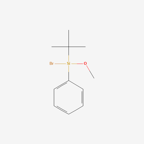 bromo-tert-butyl-methoxy-phenylsilane (CAS: 94124-39-7) - Chemical Structure and Molecular Formula 