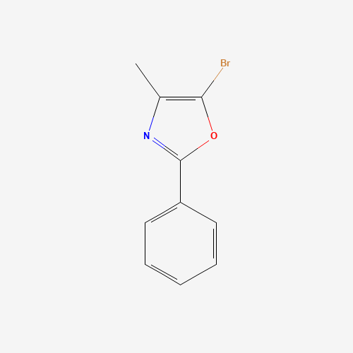5-bromo-4-methyl-2-phenyl-1,3-oxazole (CAS: 21354-98-3) - Chemical Structure and Molecular Formula 