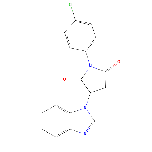 3-(benzimidazol-1-yl)-1-(4-chlorophenyl)pyrrolidine-2,5-dione (CAS: 52712-19-3) - Related Chemical Product