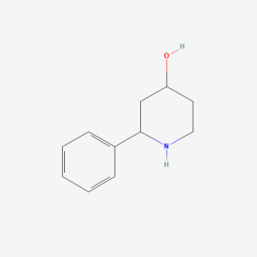 2-phenylpiperidin-4-ol (CAS: 850003-14-4) - Chemical Structure and Molecular Formula 