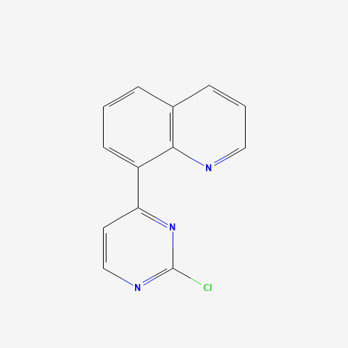 8-(2-chloropyrimidin-4-yl)quinoline (CAS: 851985-77-8) - Chemical Structure and Molecular Formula 