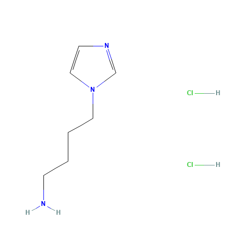 4-imidazol-1-ylbutan-1-amine;dihydrochloride (CAS: 93667-92-6) - Chemical Structure and Molecular Formula 