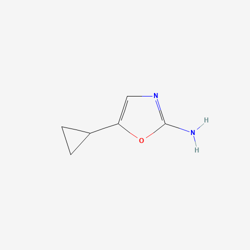 5-cyclopropyl-1,3-oxazol-2-amine (CAS: 1297941-53-7) - Chemical Structure and Molecular Formula 
