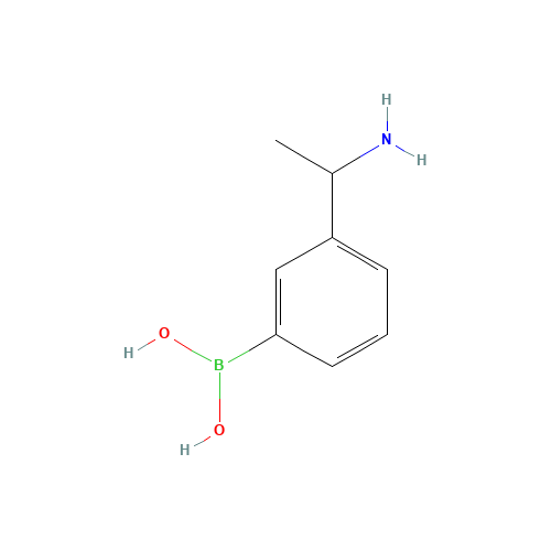 [3-(1-aminoethyl)phenyl]boronic acid (CAS: 1096358-77-8) - Related Chemical Product