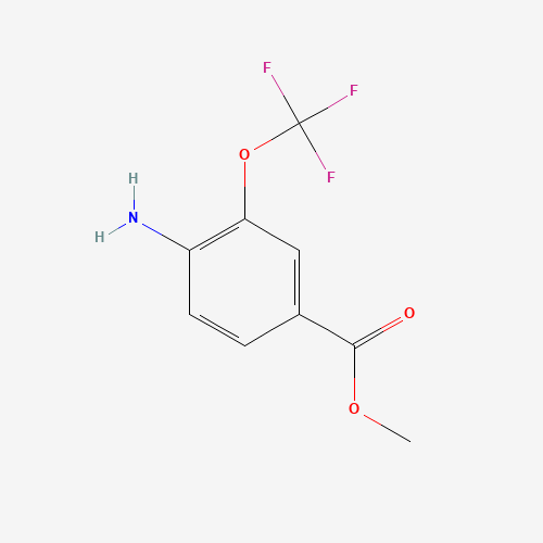 methyl 4-amino-3-(trifluoromethoxy)benzoate (CAS: 457097-93-7) - Chemical Structure and Molecular Formula 