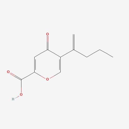 4-oxo-5-pent-1-en-2-ylpyran-2-carboxylic acid (CAS: 1040717-30-3) - Chemical Structure and Molecular Formula 