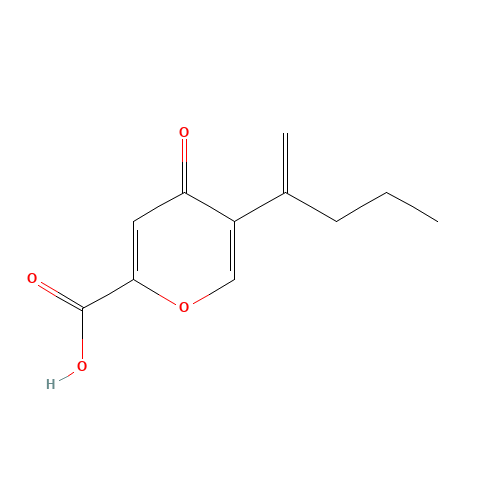 4-oxo-5-pent-1-en-2-ylpyran-2-carboxylic acid (CAS: 1040717-30-3) - Chemical Structure and Molecular Formula 