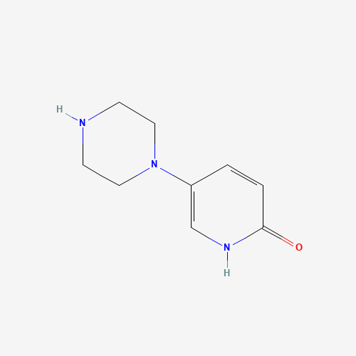 5-piperazin-1-yl-1H-pyridin-2-one (CAS: 1263387-56-9) - Chemical Structure and Molecular Formula 