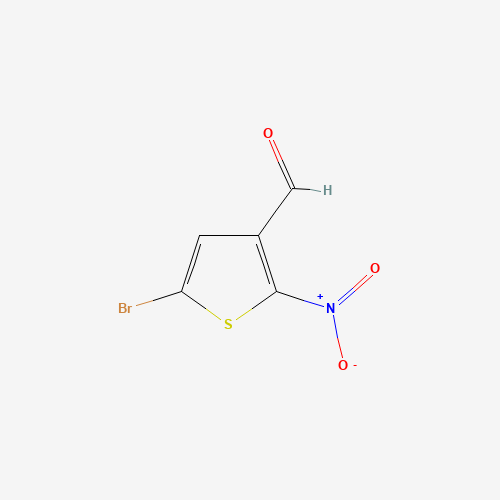 5-bromo-2-nitrothiophene-3-carbaldehyde (CAS: 1093878-18-2) - Chemical Structure and Molecular Formula 