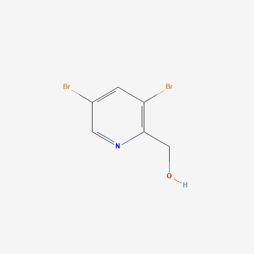 (3,5-dibromopyridin-2-yl)methanol (CAS: 1227601-36-6) - Chemical Structure and Molecular Formula 