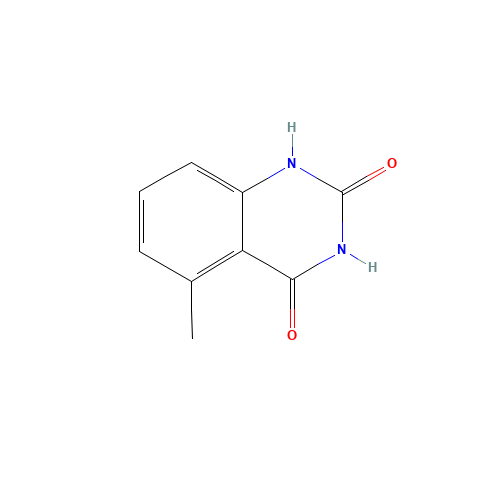 5-methyl-1H-quinazoline-2,4-dione (CAS: 52570-39-5) - Chemical Structure and Molecular Formula 