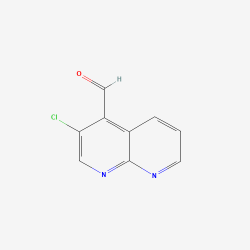 3-chloro-1,8-naphthyridine-4-carbaldehyde (CAS: 893566-39-7) - Chemical Structure and Molecular Formula 