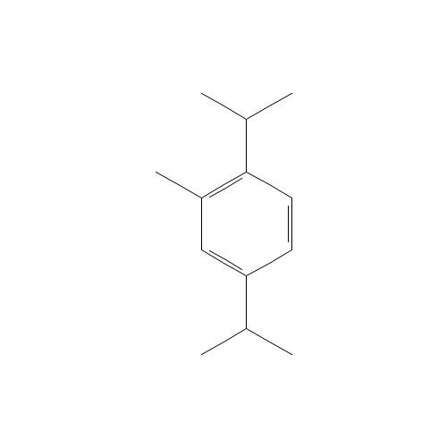 2-methyl-1,4-di(propan-2-yl)benzene (CAS: 58502-85-5) - Chemical Structure and Molecular Formula 