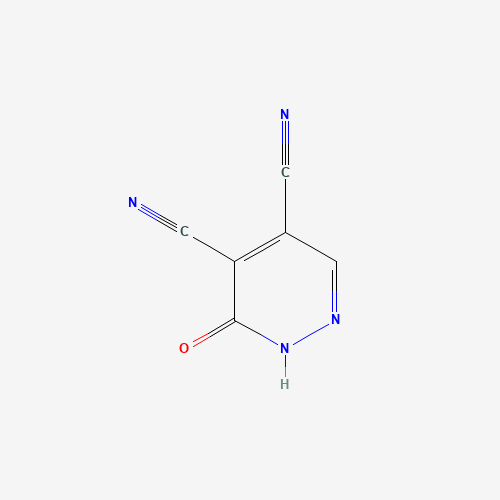 6-oxo-1H-pyridazine-4,5-dicarbonitrile (CAS: 343864-91-5) - Chemical Structure and Molecular Formula 