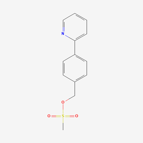 (4-pyridin-2-ylphenyl)methyl methanesulfonate (CAS: 1000668-72-3) - Chemical Structure and Molecular Formula 