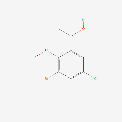 1-(3-bromo-5-chloro-2-methoxy-4-methylphenyl)ethanol (CAS: 1382996-38-4) - Related Chemical Product