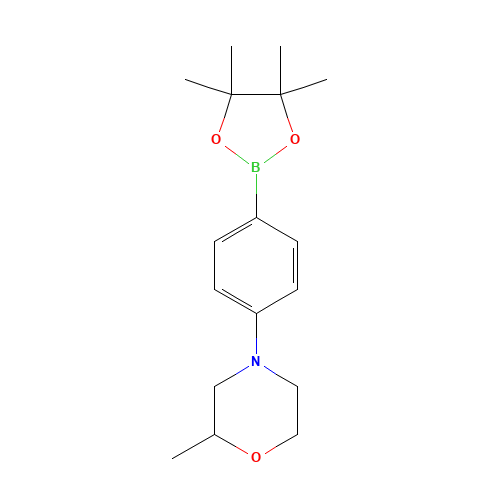 2-methyl-4-[4-(4,4,5,5-tetramethyl-1,3,2-dioxaborolan-2-yl)phenyl]morpholine (CAS: 1415794-01-2) - Related Chemical Product