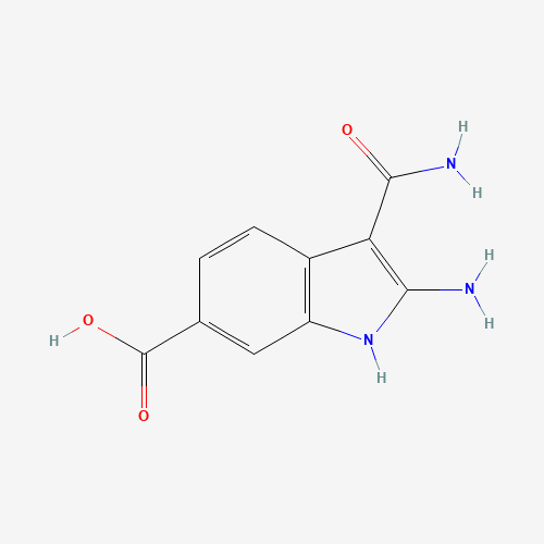 2-amino-3-carbamoyl-1H-indole-6-carboxylic acid (CAS: 1246966-81-3) - Related Chemical Product