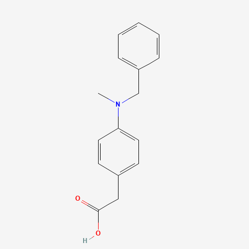 2-[4-[benzyl(methyl)amino]phenyl]acetic acid (CAS: 1082881-89-7) - Related Chemical Product