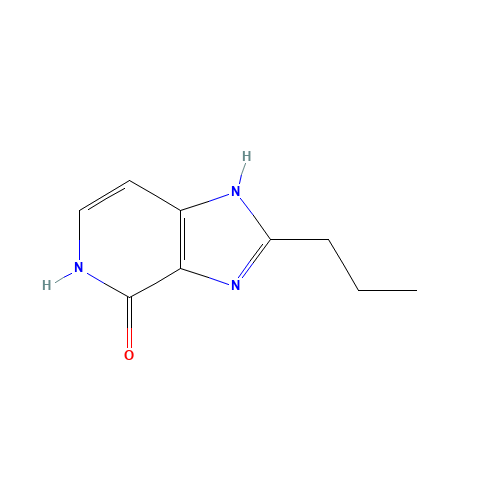 2-propyl-1,5-dihydroimidazo[4,5-c]pyridin-4-one (CAS: 152460-64-5) - Chemical Structure and Molecular Formula 