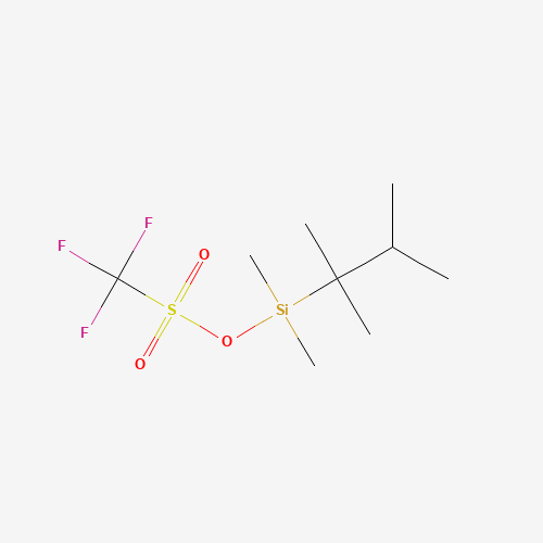 [2,3-dimethylbutan-2-yl(dimethyl)silyl] trifluoromethanesulfonate (CAS: 103588-79-0) - Chemical Structure and Molecular Formula 