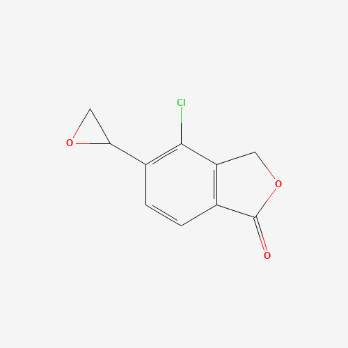 4-chloro-5-(oxiran-2-yl)-3H-2-benzofuran-1-one (CAS: 1255206-91-7) - Chemical Structure and Molecular Formula 