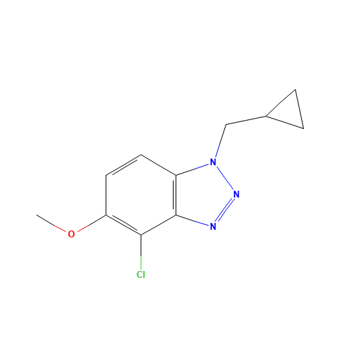 4-chloro-1-(cyclopropylmethyl)-5-methoxybenzotriazole (CAS: 1257327-84-6) - Related Chemical Product