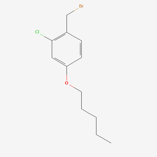 1-(bromomethyl)-2-chloro-4-pentoxybenzene (CAS: 275384-50-4) - Related Chemical Product