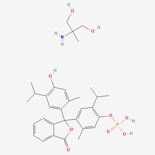 2-amino-2-methylpropane-1,3-diol;[4-[1-(4-hydroxy-2-methyl-5-propan-2-ylphenyl)-3-oxo-2-benzofuran-1-yl]-5-methyl-2-propan-2-ylphenyl] dihydrogen phosphate (CAS: 52279-66-0) - Related Chemical Product