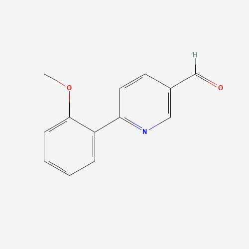 6-(2-methoxyphenyl)pyridine-3-carbaldehyde (CAS: 898405-24-8) - Chemical Structure and Molecular Formula 