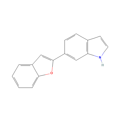 1-(1-benzofuran-2-yl)indole (CAS: 885273-43-8) - Chemical Structure and Molecular Formula 