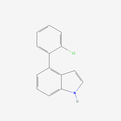 4-(2-chlorophenyl)-1H-indole (CAS: 442562-85-8) - Chemical Structure and Molecular Formula 