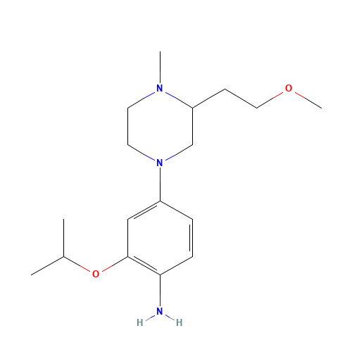 4-[3-(2-methoxyethyl)-4-methylpiperazin-1-yl]-2-propan-2-yloxyaniline (CAS: 1462950-82-8) - Related Chemical Product