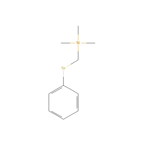 trimethyl(phenylselanylmethyl)silane (CAS: 56253-60-2) - Chemical Structure and Molecular Formula 