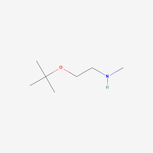 N-methyl-2-[(2-methylpropan-2-yl)oxy]ethanamine (CAS: 1008119-69-4) - Chemical Structure and Molecular Formula 