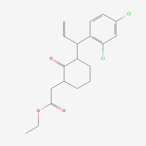 ethyl 2-[3-[1-(2,4-dichlorophenyl)prop-2-enyl]-2-oxocyclohexyl]acetate (CAS: 869319-47-1) - Related Chemical Product
