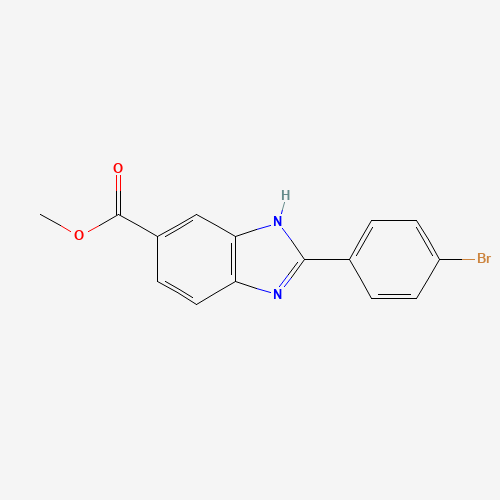 methyl 2-(4-bromophenyl)-3H-benzimidazole-5-carboxylate (CAS: 1307239-87-7) - Related Chemical Product