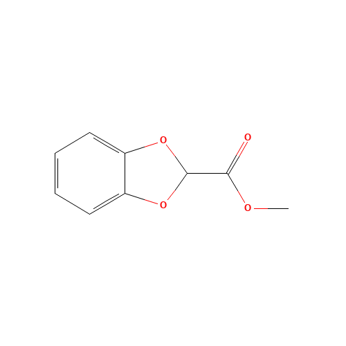 methyl 1,3-benzodioxole-2-carboxylate (CAS: 57984-85-7) - Chemical Structure and Molecular Formula 