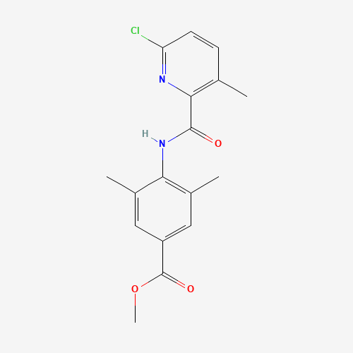 methyl 4-[(6-chloro-3-methylpyridine-2-carbonyl)amino]-3,5-dimethylbenzoate (CAS: 1529760-72-2) - Related Chemical Product