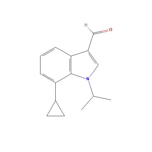 7-cyclopropyl-1-propan-2-ylindole-3-carbaldehyde (CAS: 1360437-30-4) - Related Chemical Product