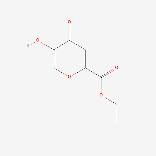 ethyl 5-hydroxy-4-oxopyran-2-carboxylate (CAS: 50671-51-7) - Chemical Structure and Molecular Formula 