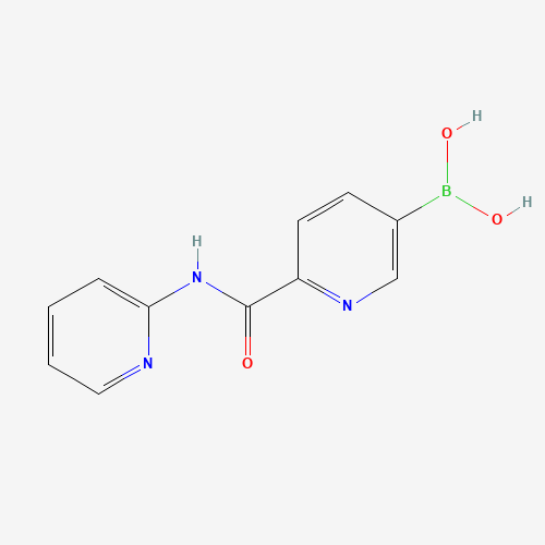 [6-(pyridin-2-ylcarbamoyl)pyridin-3-yl]boronic acid (CAS: 1419221-74-1) - Chemical Structure and Molecular Formula 