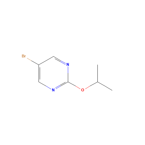 5-bromo-2-propan-2-yloxypyrimidine (CAS: 121487-12-5) - Chemical Structure and Molecular Formula 