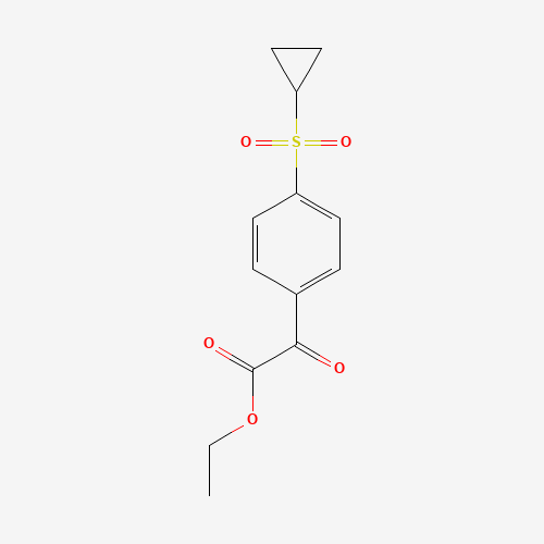 ethyl 2-(4-cyclopropylsulfonylphenyl)-2-oxoacetate (CAS: 876063-40-0) - Related Chemical Product