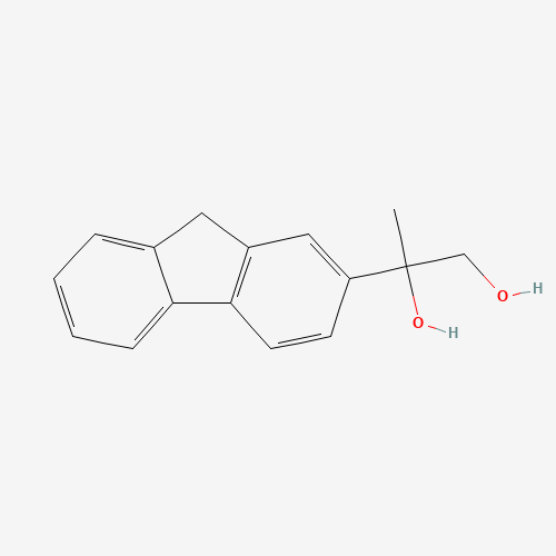 2-(9H-fluoren-2-yl)propane-1,2-diol (CAS: 42914-92-1) - Chemical Structure and Molecular Formula 