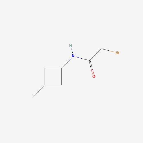 2-bromo-N-(3-methylcyclobutyl)acetamide (CAS: 1284245-16-4) - Chemical Structure and Molecular Formula 